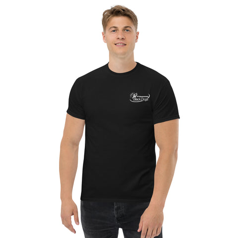 Klassisches Herren-T-Shirt bestickt TVH Black Dogs