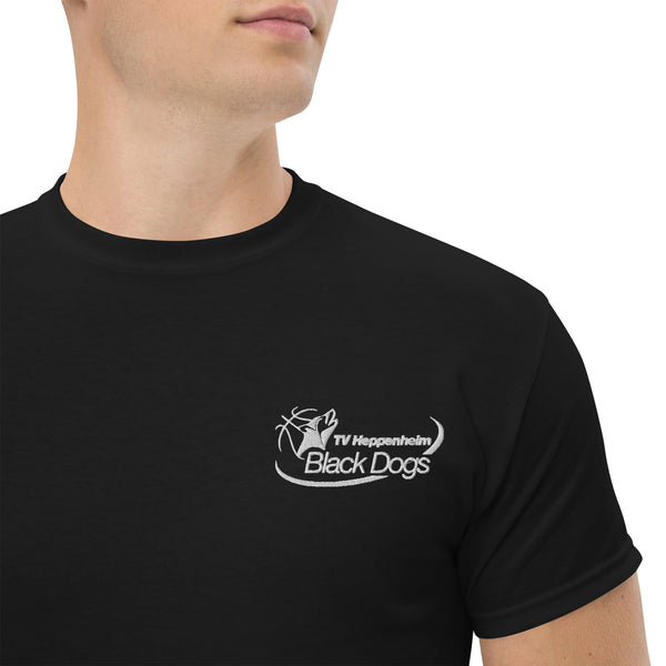 Klassisches Herren-T-Shirt bestickt TVH Black Dogs