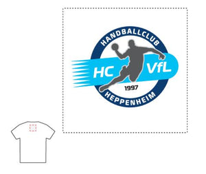 HC VfL Heppenheim Ringer Tee "#wirsindhcvfl" with Logo Outside Label