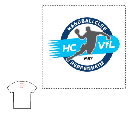 HC VfL Heppenheim Ringer Tee "#wirsindhcvfl" mit Logo Outside Label