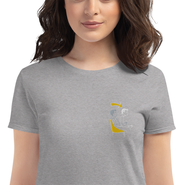 Game Mode Frauen Kurzarm T-Shirt bestickt