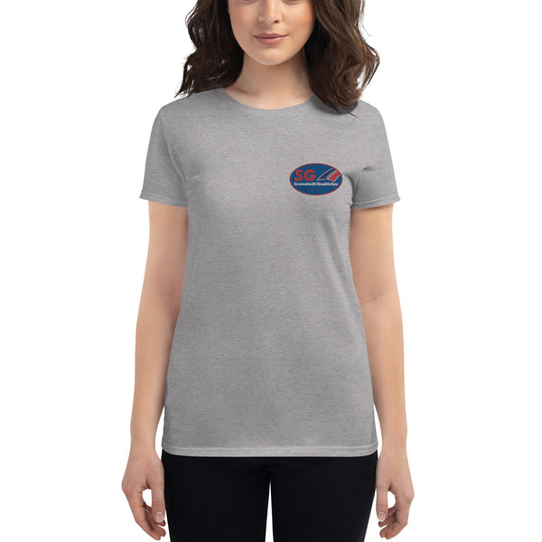 SG Crumstadt/Goddelau Logo Frauen T-Shirt bestickt