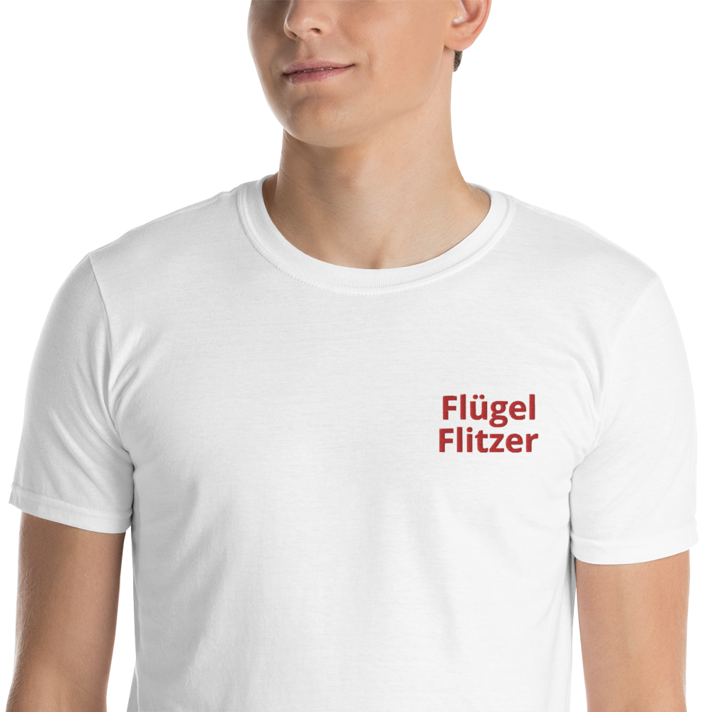 Embroidered wing racer shirt