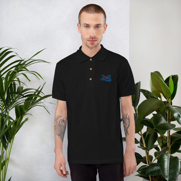 2 vs. 2 Polo-Shirt bestickt