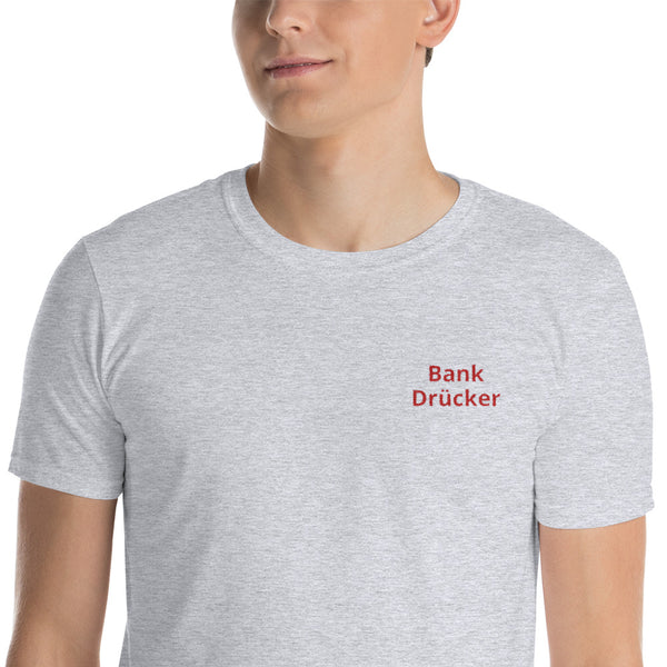 Embroidered bench press shirt