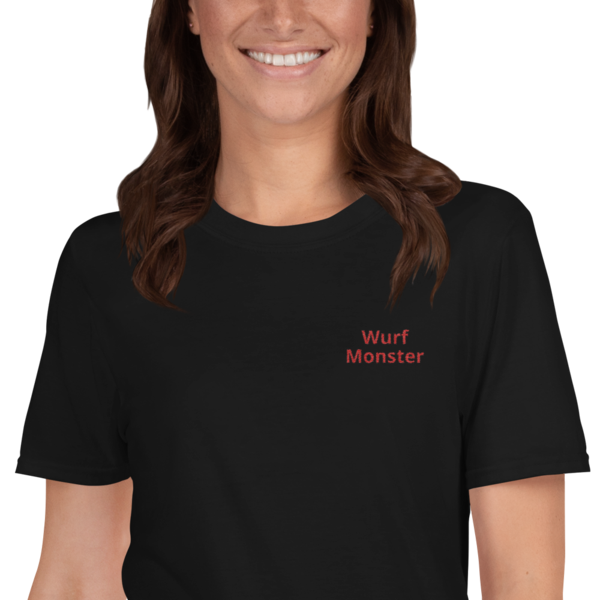 Throwing monster shirt embroidered