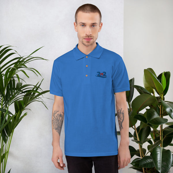 2 vs. 2 Polo-Shirt bestickt