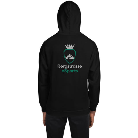 Bergstrasse eSports Hoodie Logo Rücken