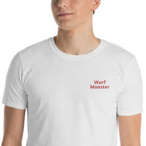 Throwing monster shirt embroidered