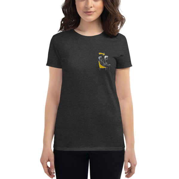 Game Mode Frauen Kurzarm T-Shirt bestickt