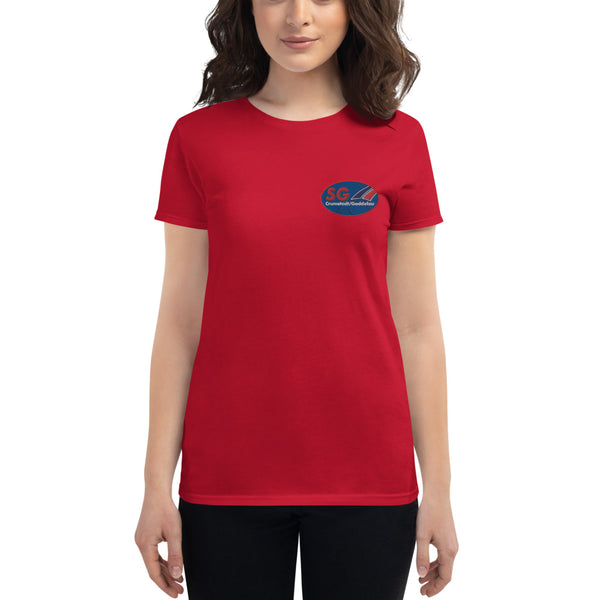 SG Crumstadt/Goddelau Logo Frauen T-Shirt bestickt