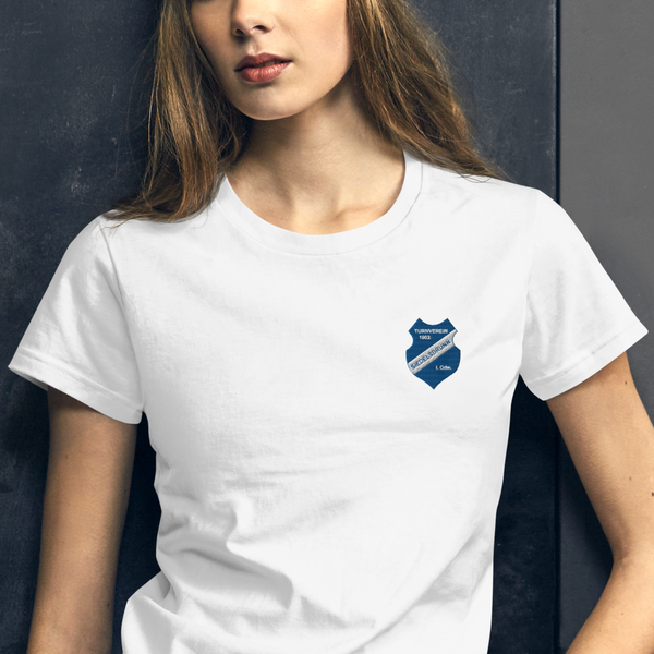 TV Siedelsbrunn Logo Frauen Kurzarm T-Shirt bestickt