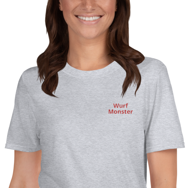 Throwing monster shirt embroidered