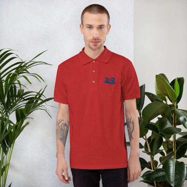 2 vs. 2 Polo-Shirt bestickt