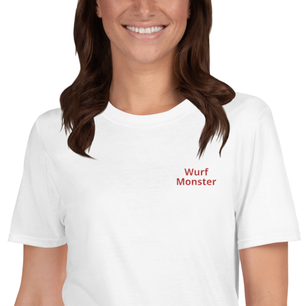 Throwing monster shirt embroidered