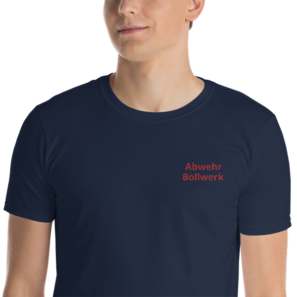 Abwehr-Bollwerk Shirt bestickt