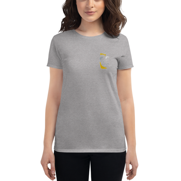 Game Mode Frauen Kurzarm T-Shirt bestickt