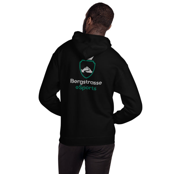 Bergstrasse eSports Hoodie Logo Rücken