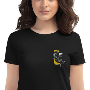 Game Mode Women's Short Sleeve Embroidered T-Shirt