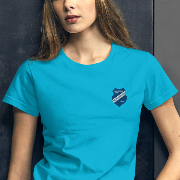 TV Siedelsbrunn Logo Frauen Kurzarm T-Shirt bestickt