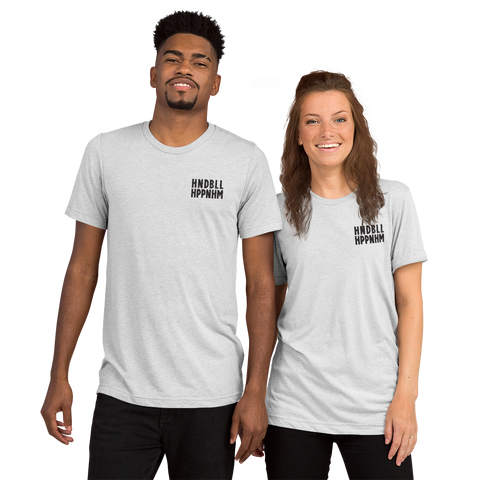 HNDBLL HPPNHM - T-Shirt Tri-Blend mit kleinem Schriftzug
