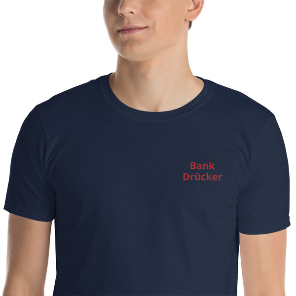 Embroidered bench press shirt