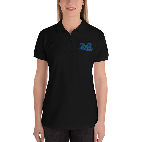 2 vs. 2 Polo Shirt für SIE bestickt