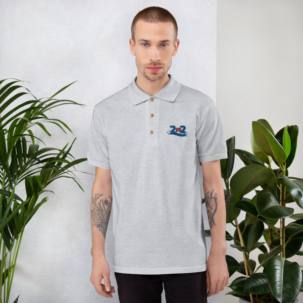 2 vs. 2 Polo-Shirt bestickt