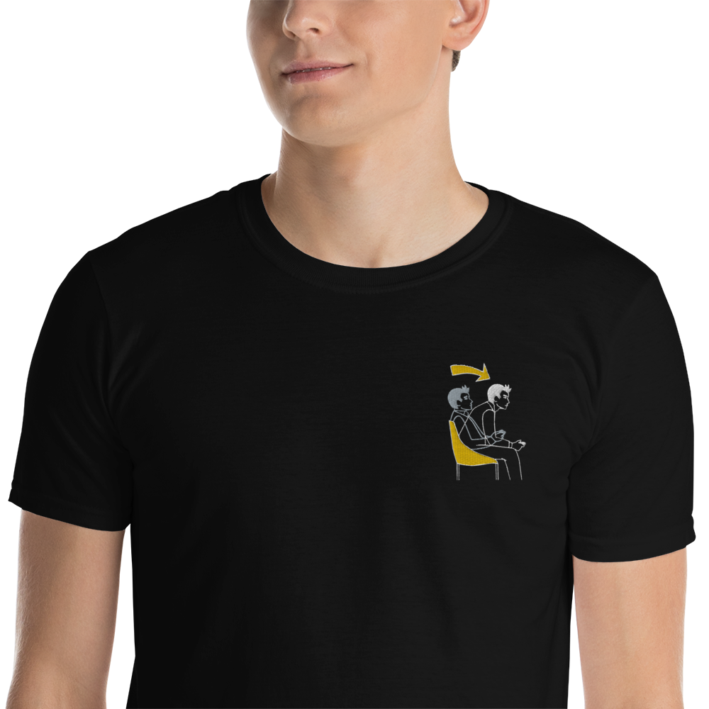 Embroidered game mode t-shirt